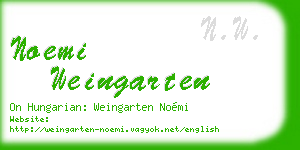 noemi weingarten business card
